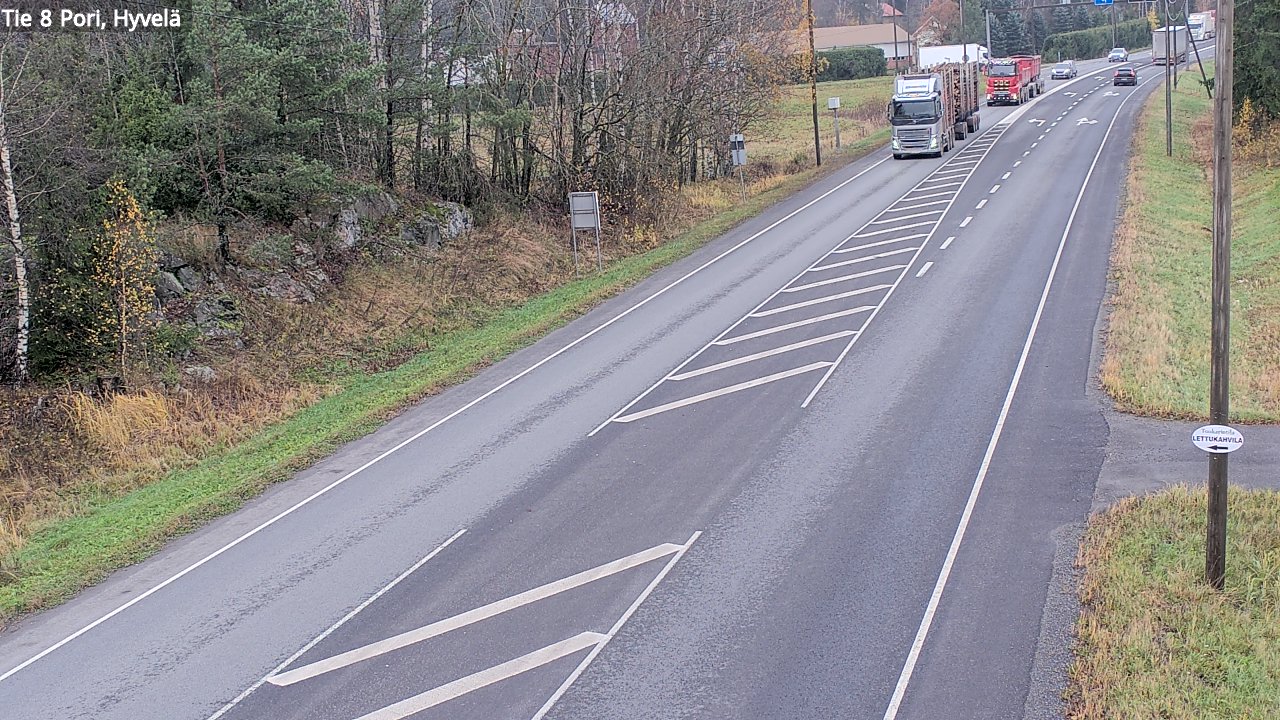 Kelikamerat Kuva Tie 8 Pori, Hyvelä, Pori, Satakunta