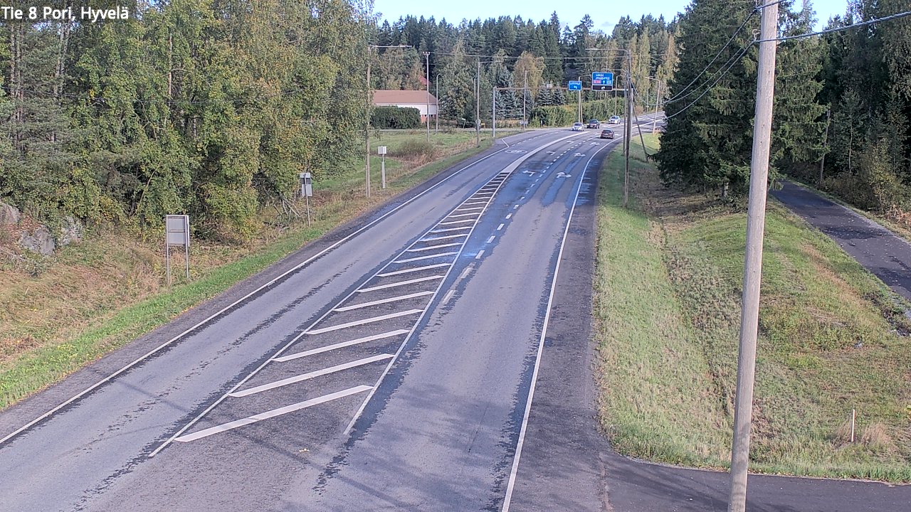 Weather Camera Image Road 8 Pori, Hyvelä, Pori, Satakunta