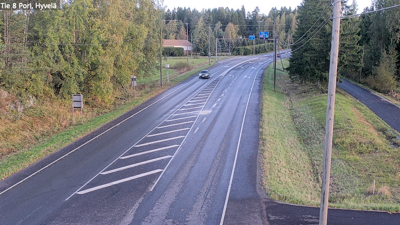 Weather Camera Image Road 8 Pori, Hyvelä, Pori, Satakunta