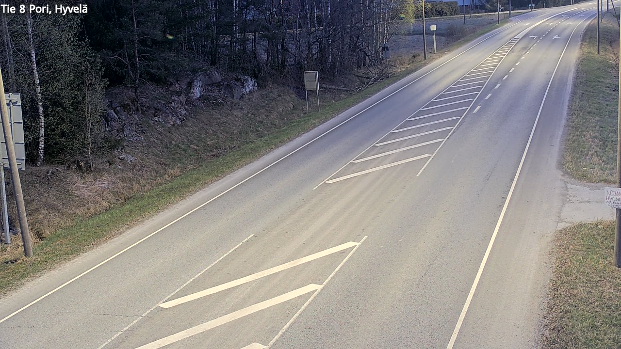 Weather Camera Image Road 8 Pori, Hyvelä, Pori, Satakunta