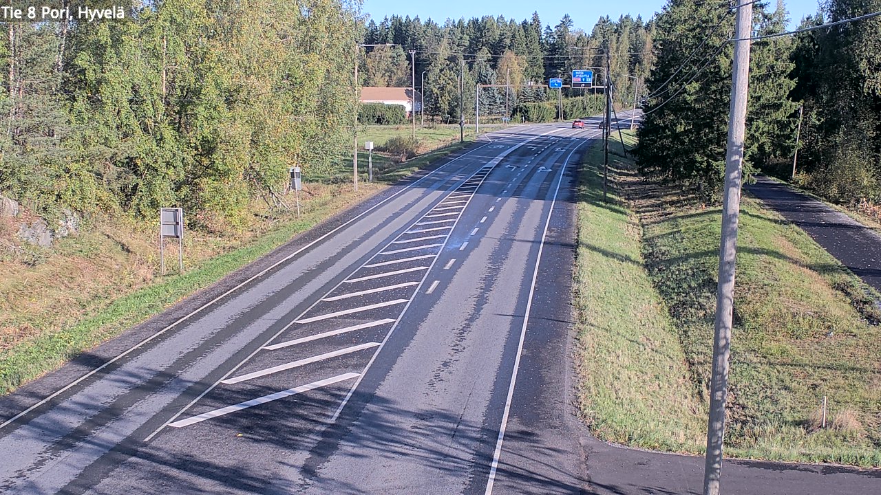 Weather Camera Image Road 8 Pori, Hyvelä, Pori, Satakunta