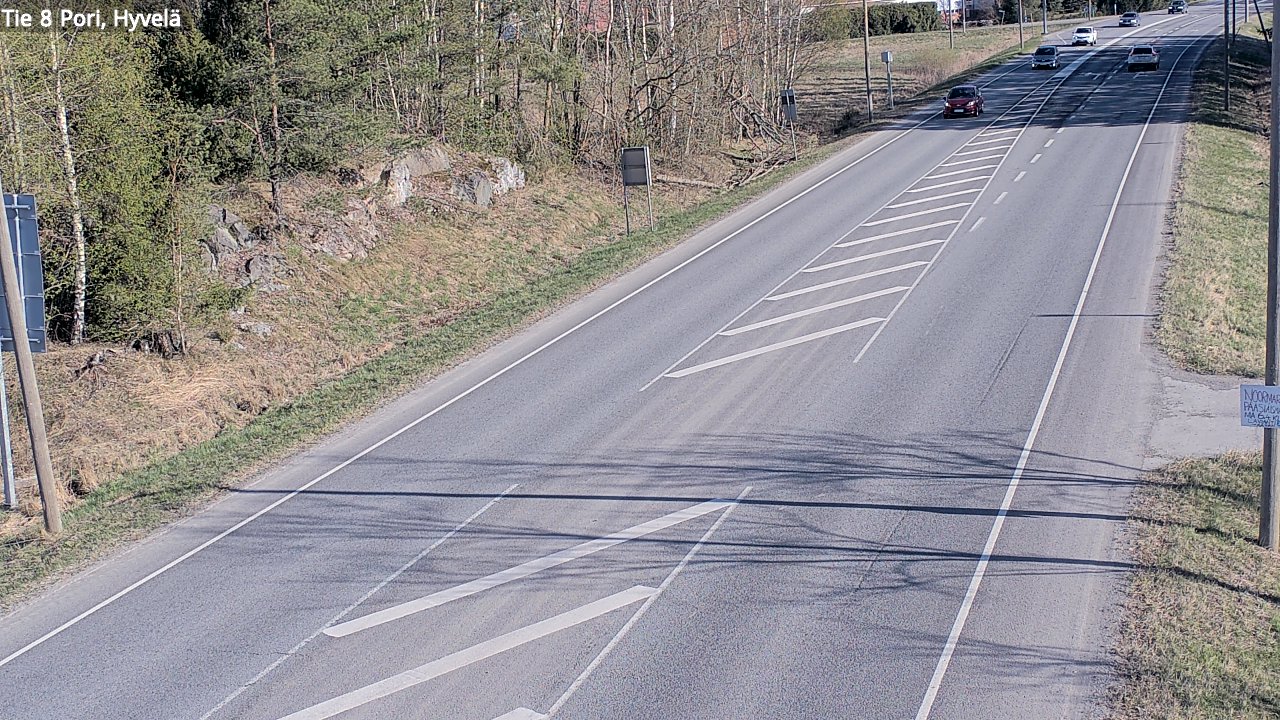 Kelikamerat Kuva Tie 8 Pori, Hyvelä, Pori, Satakunta