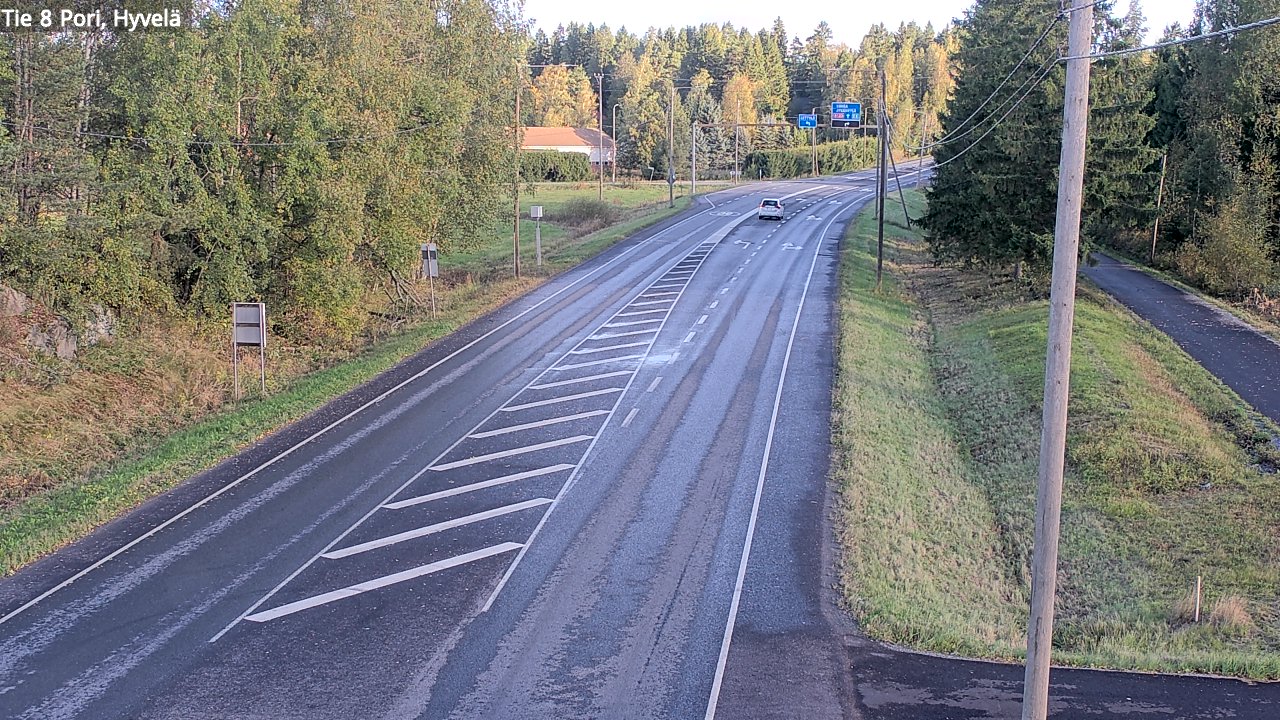 Weather Camera Image Road 8 Pori, Hyvelä, Pori, Satakunta
