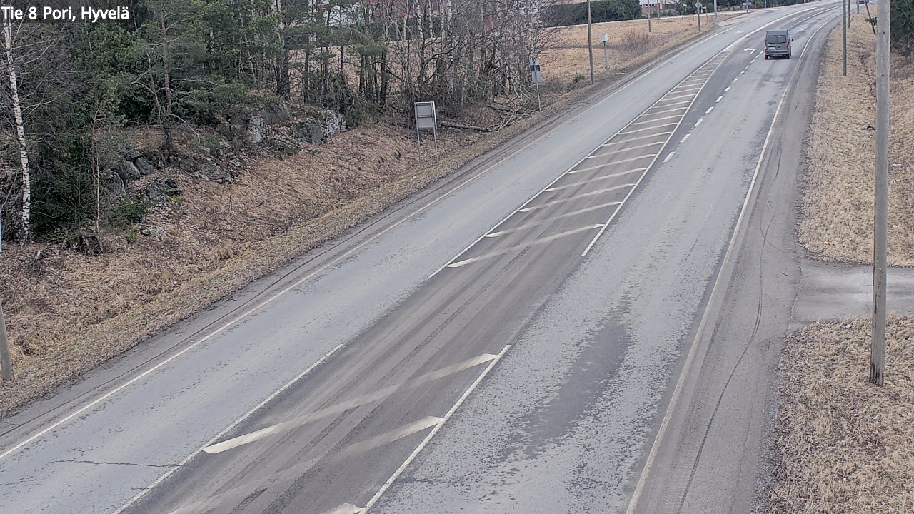 Weather Camera Image Väg 8 Björneborg, Hjulböle, Pori, Satakunta