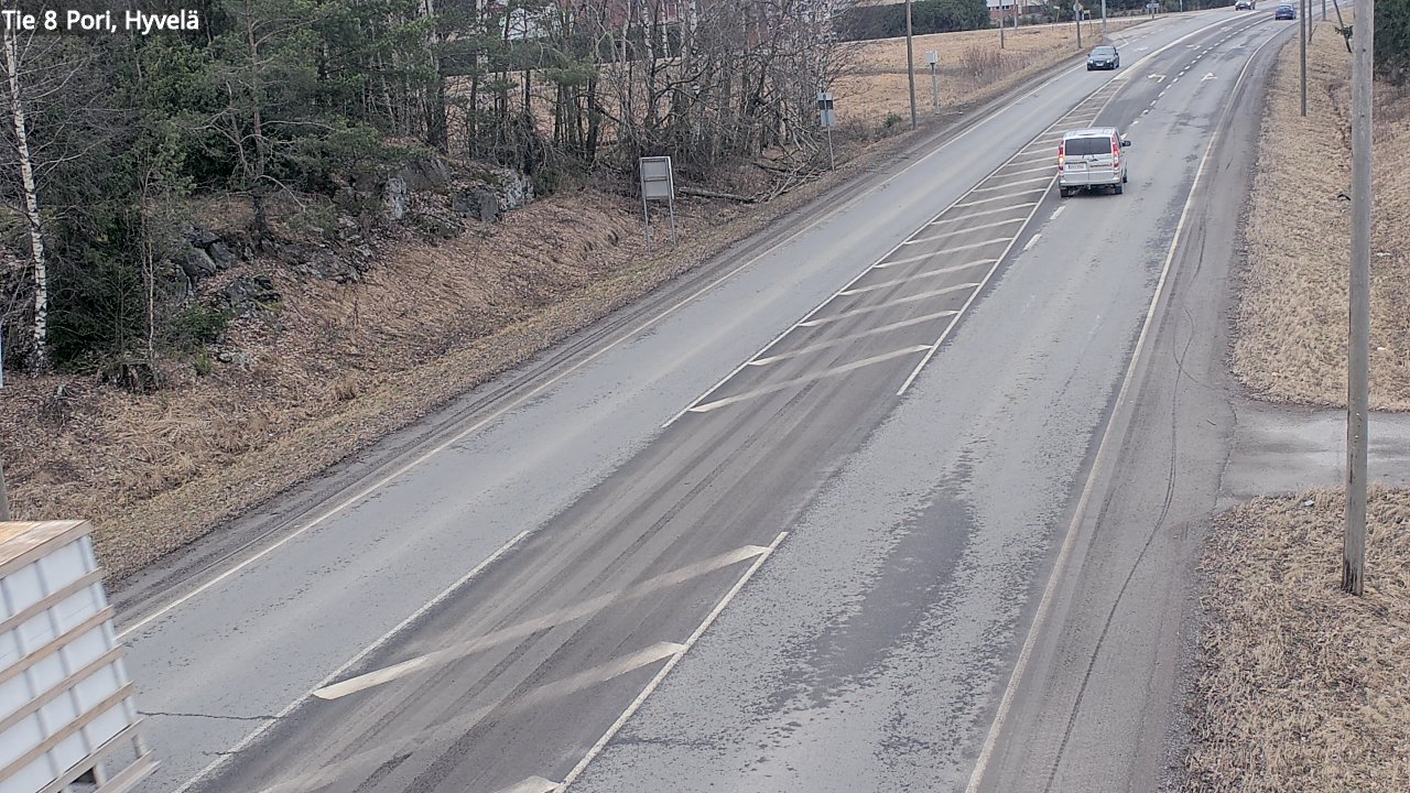 Weather Camera Image Väg 8 Björneborg, Hjulböle, Pori, Satakunta