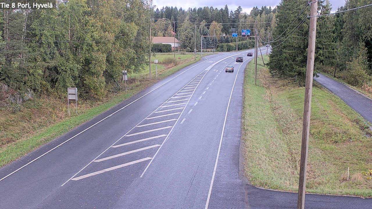 Kelikamerat Kuva Tie 8 Pori, Hyvelä, Pori, Satakunta