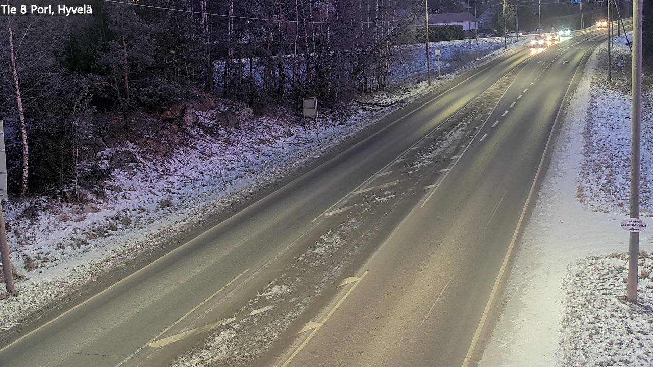 Kelikamerat Kuva Tie 8 Pori, Hyvelä, Pori, Satakunta