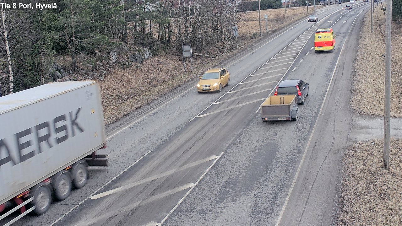 Weather Camera Image Väg 8 Björneborg, Hjulböle, Pori, Satakunta