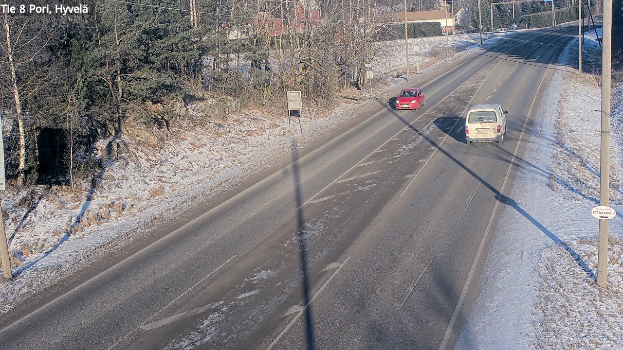 Weather Camera Image Road 8 Pori, Hyvelä, Pori, Satakunta