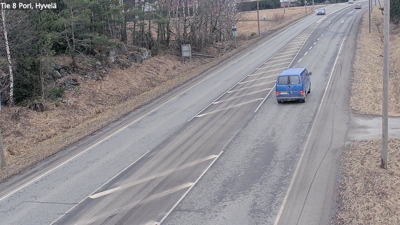 Weather Camera Image Väg 8 Björneborg, Hjulböle, Pori, Satakunta