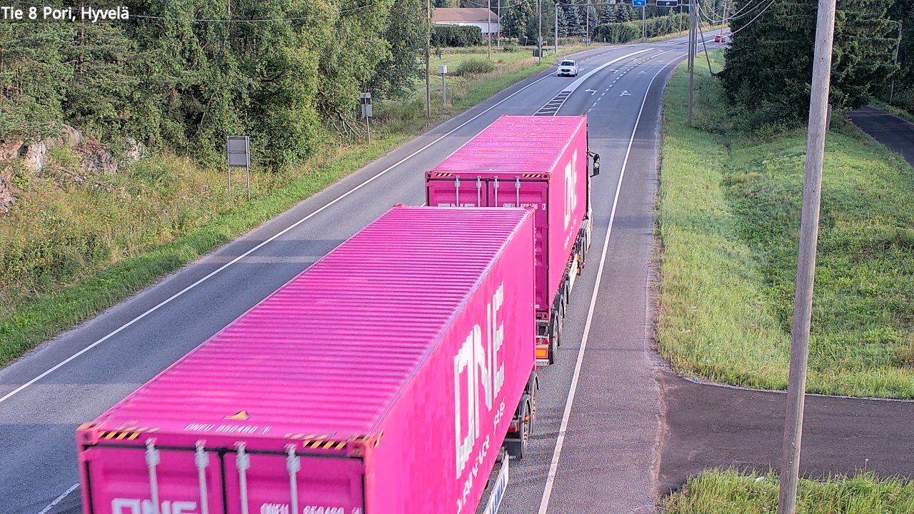Kelikamerat Kuva Tie 8 Pori, Hyvelä, Pori, Satakunta