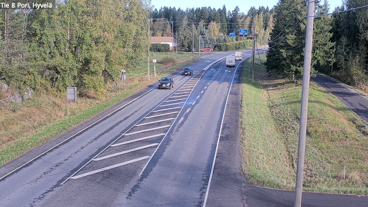 Weather Camera Image Road 8 Pori, Hyvelä, Pori, Satakunta
