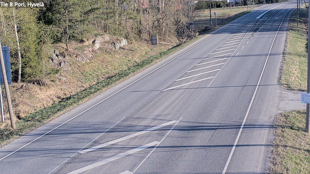Kelikamerat Kuva Tie 8 Pori, Hyvelä, Pori, Satakunta