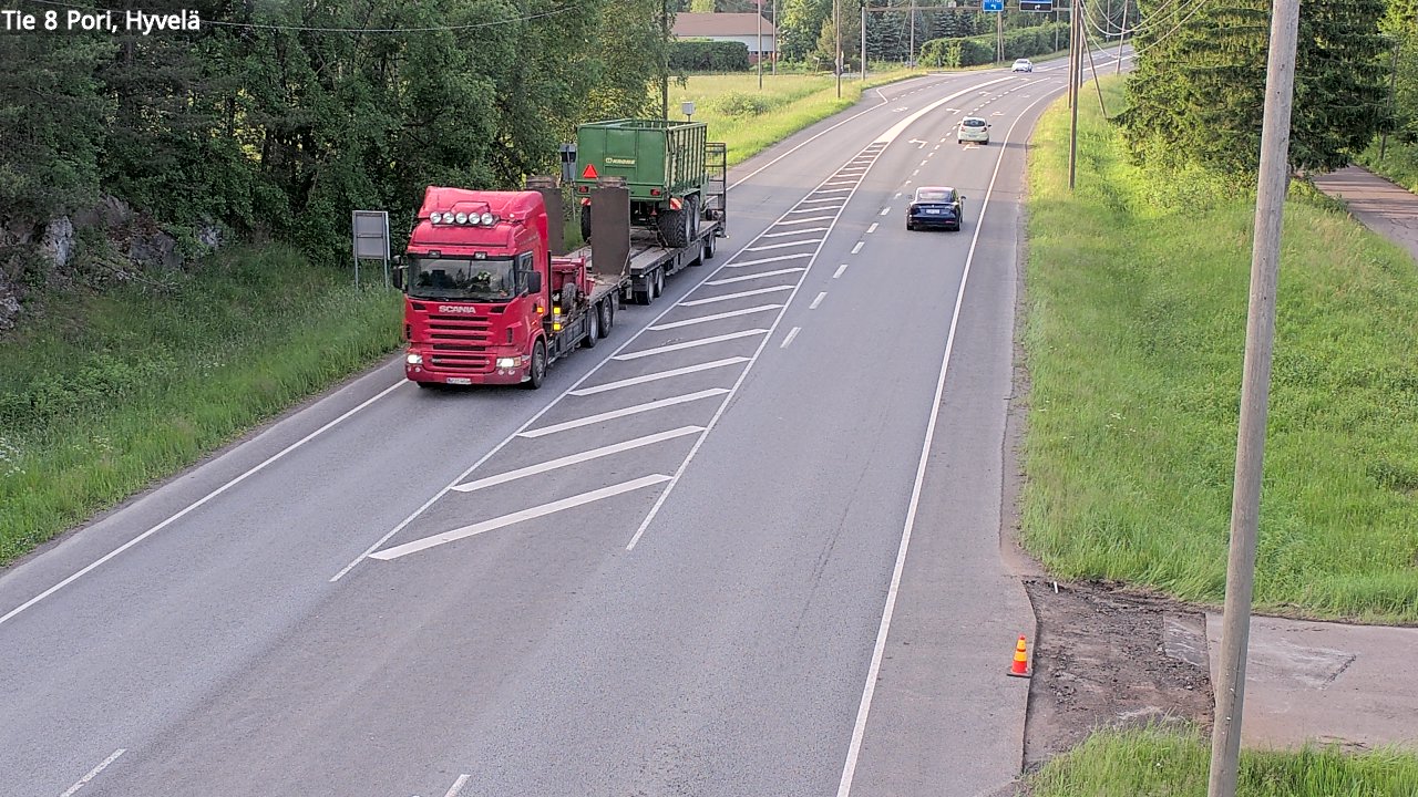 Kelikamerat Kuva Tie 8 Pori, Hyvelä, Pori, Satakunta
