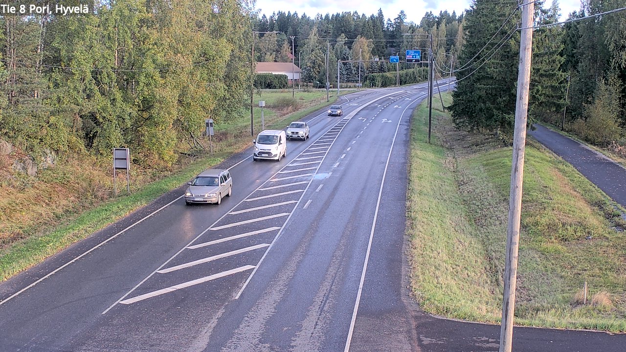 Weather Camera Image Road 8 Pori, Hyvelä, Pori, Satakunta