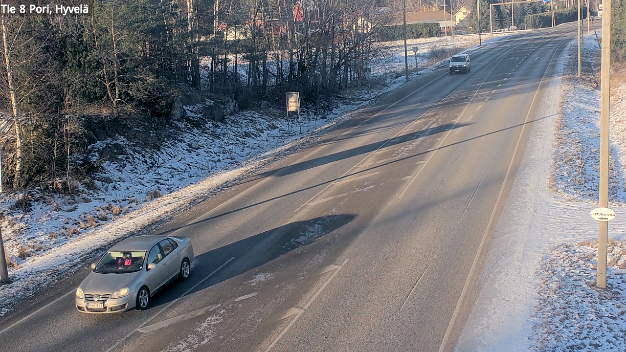 Weather Camera Image Väg 8 Björneborg, Hjulböle, Pori, Satakunta