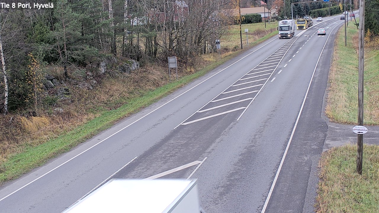 Kelikamerat Kuva Tie 8 Pori, Hyvelä, Pori, Satakunta