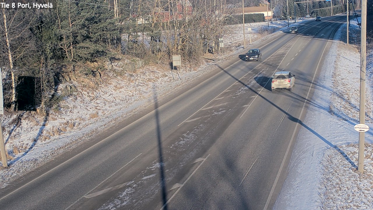 Weather Camera Image Road 8 Pori, Hyvelä, Pori, Satakunta