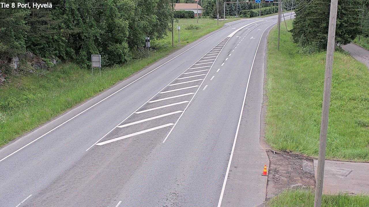 Kelikamerat Kuva Tie 8 Pori, Hyvelä, Pori, Satakunta