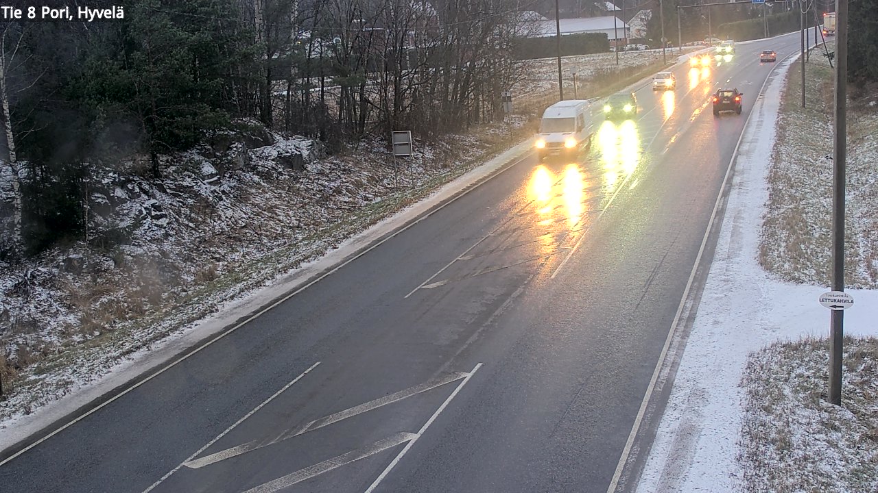 Kelikamerat Kuva Tie 8 Pori, Hyvelä, Pori, Satakunta