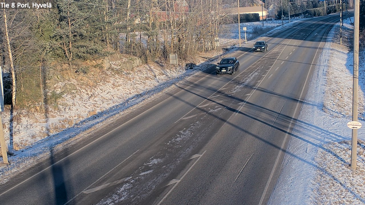 Kelikamerat Kuva Tie 8 Pori, Hyvelä, Pori, Satakunta