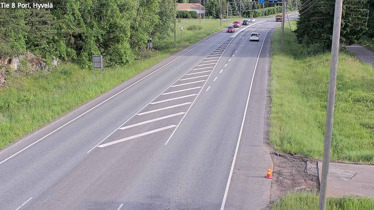 Kelikamerat Kuva Tie 8 Pori, Hyvelä, Pori, Satakunta