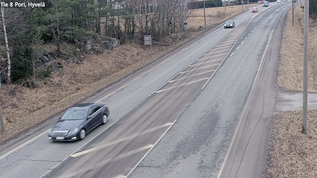 Weather Camera Image Väg 8 Björneborg, Hjulböle, Pori, Satakunta
