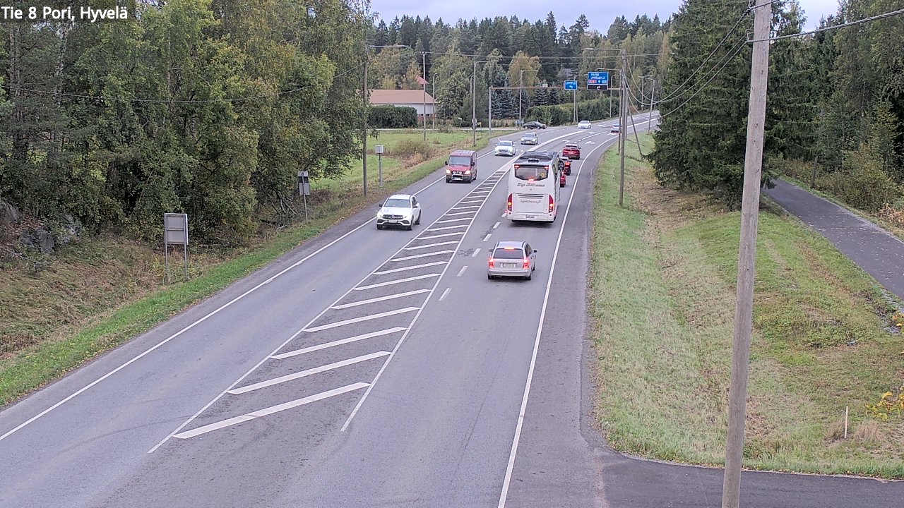 Kelikamerat Kuva Tie 8 Pori, Hyvelä, Pori, Satakunta