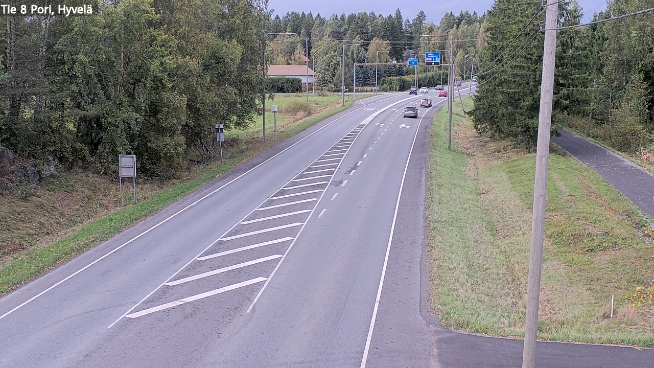 Kelikamerat Kuva Tie 8 Pori, Hyvelä, Pori, Satakunta