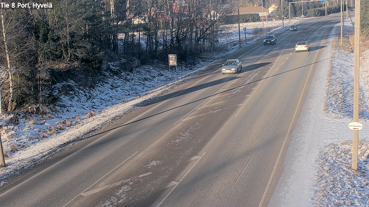 Weather Camera Image Väg 8 Björneborg, Hjulböle, Pori, Satakunta