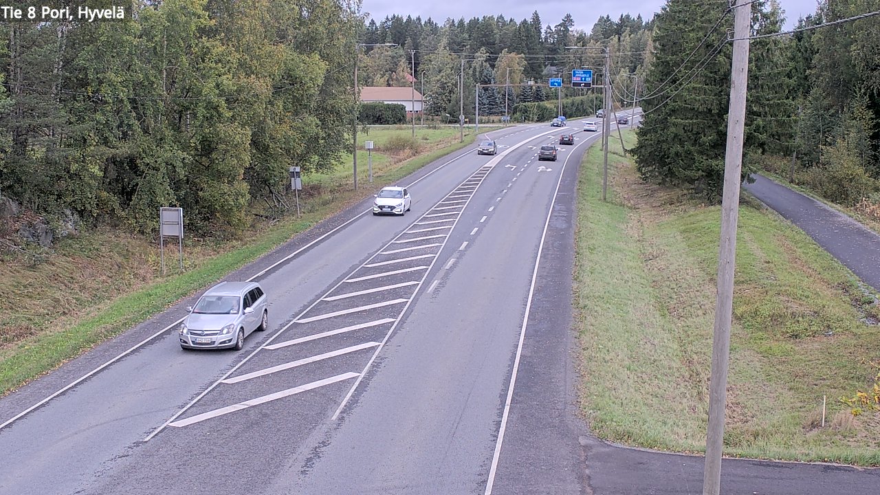 Kelikamerat Kuva Tie 8 Pori, Hyvelä, Pori, Satakunta