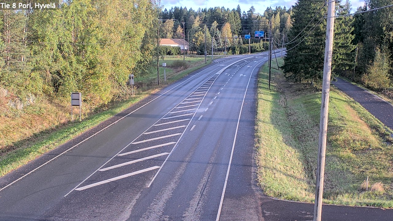 Weather Camera Image Road 8 Pori, Hyvelä, Pori, Satakunta