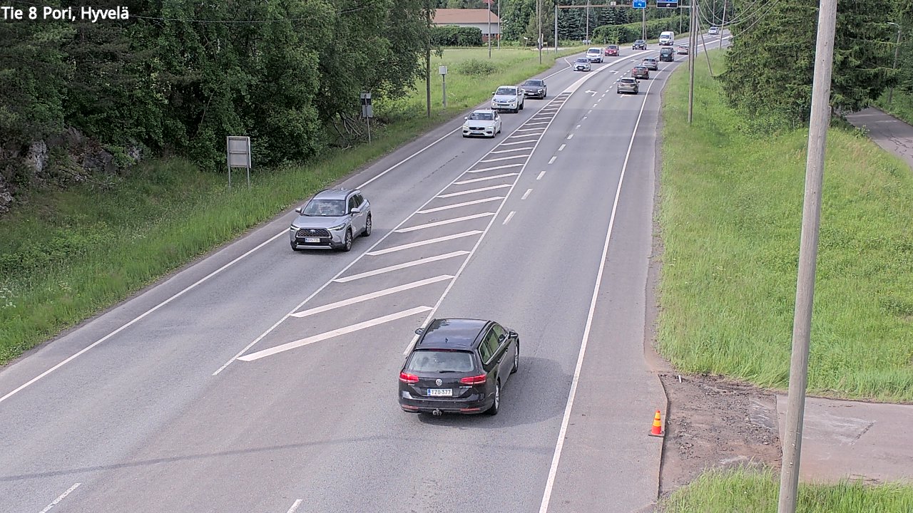 Kelikamerat Kuva Tie 8 Pori, Hyvelä, Pori, Satakunta