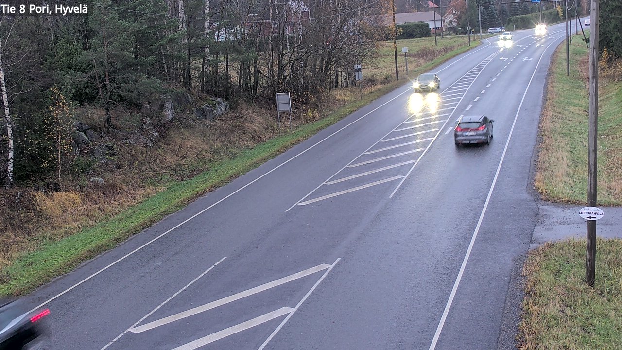Kelikamerat Kuva Tie 8 Pori, Hyvelä, Pori, Satakunta