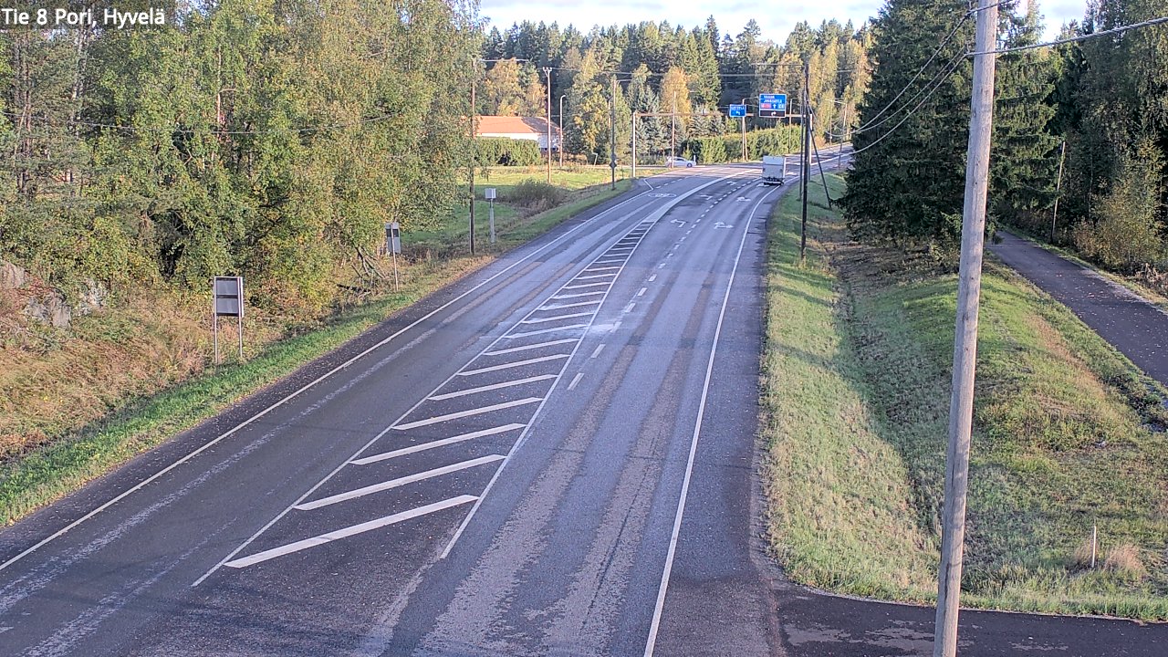 Weather Camera Image Road 8 Pori, Hyvelä, Pori, Satakunta