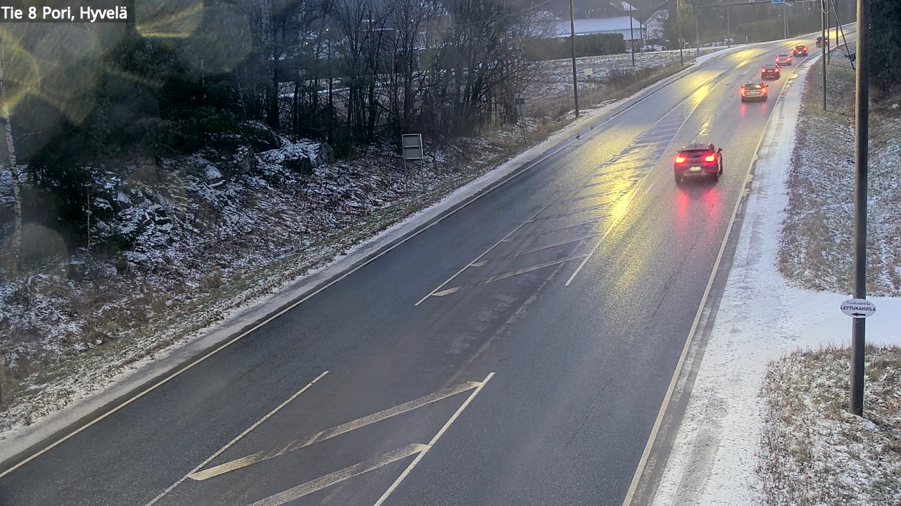 Kelikamerat Kuva Tie 8 Pori, Hyvelä, Pori, Satakunta