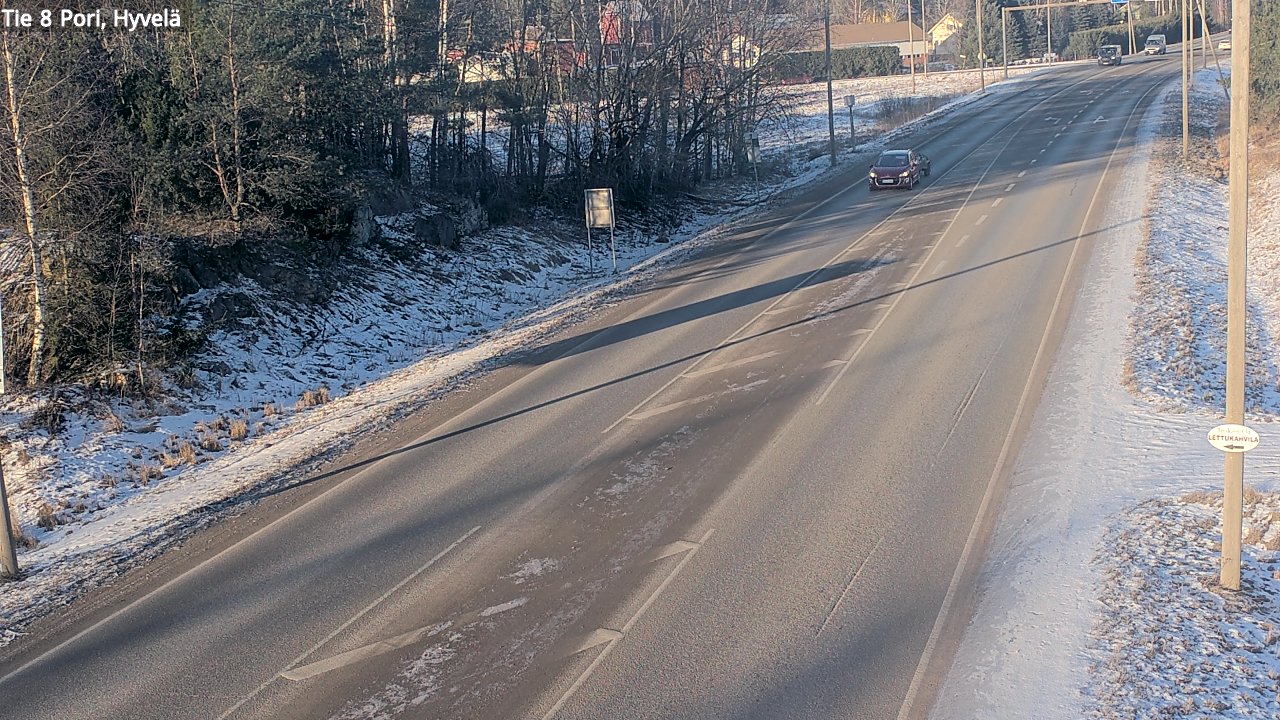 Weather Camera Image Väg 8 Björneborg, Hjulböle, Pori, Satakunta