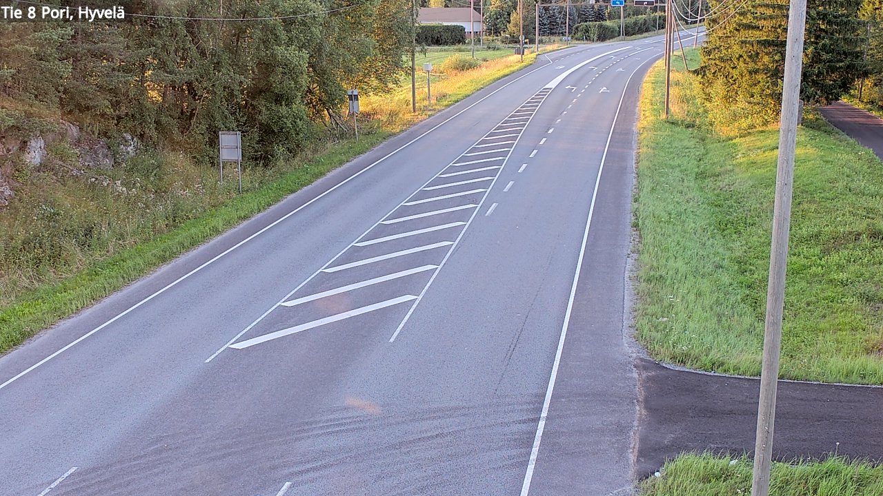 Kelikamerat Kuva Tie 8 Pori, Hyvelä, Pori, Satakunta