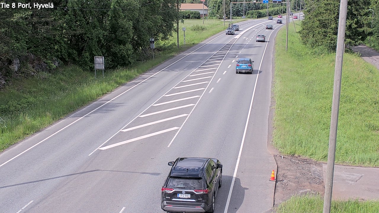 Kelikamerat Kuva Tie 8 Pori, Hyvelä, Pori, Satakunta
