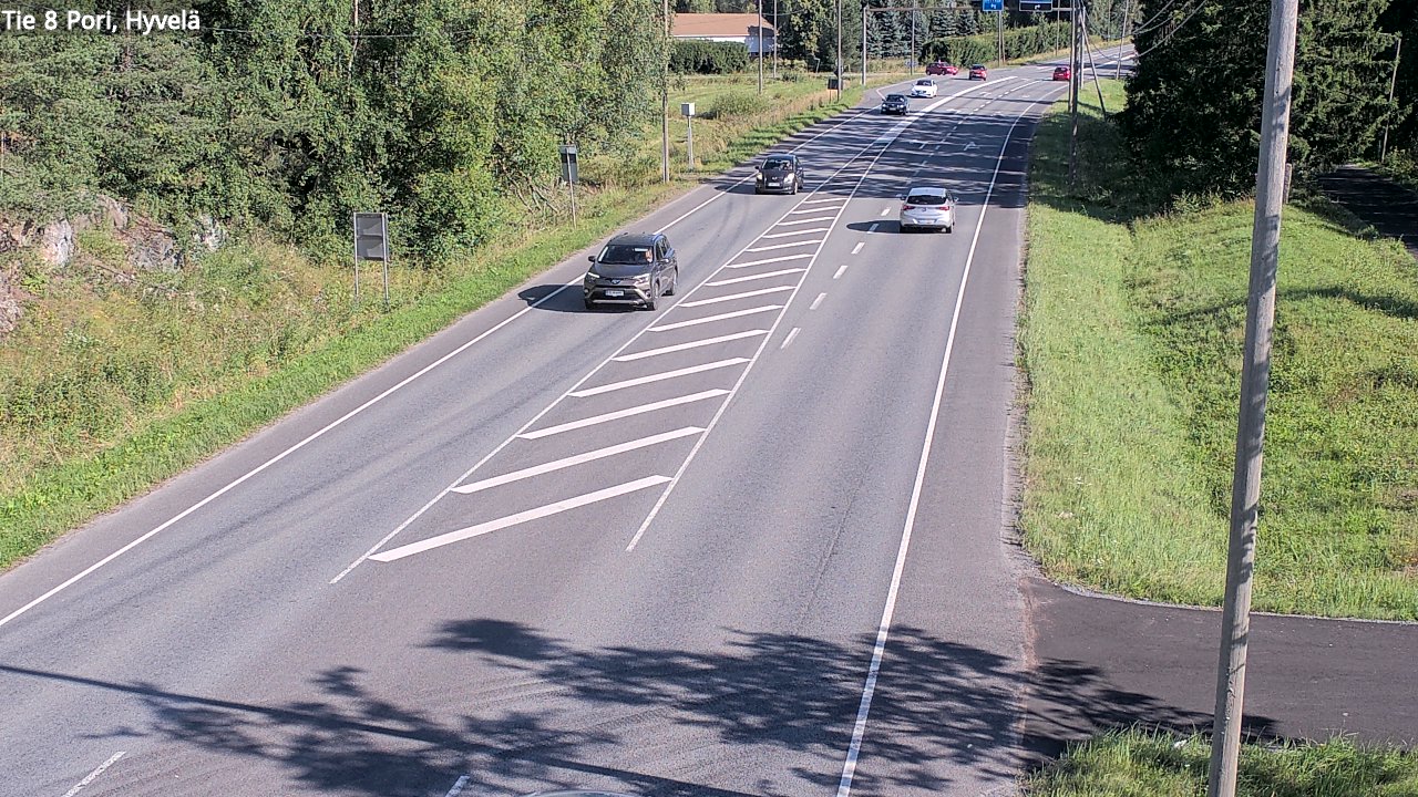 Kelikamerat Kuva Tie 8 Pori, Hyvelä, Pori, Satakunta