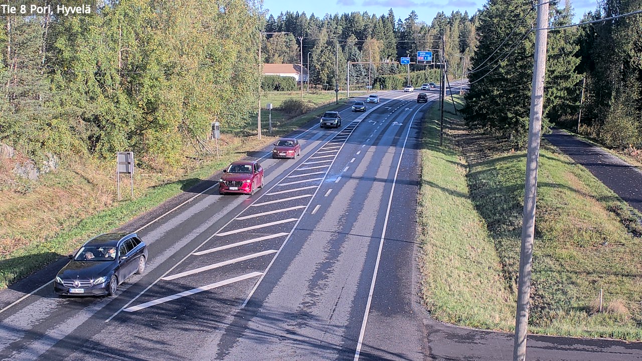 Weather Camera Image Road 8 Pori, Hyvelä, Pori, Satakunta