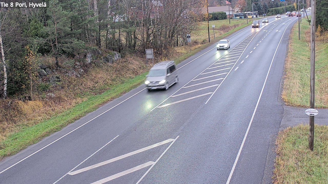 Kelikamerat Kuva Tie 8 Pori, Hyvelä, Pori, Satakunta