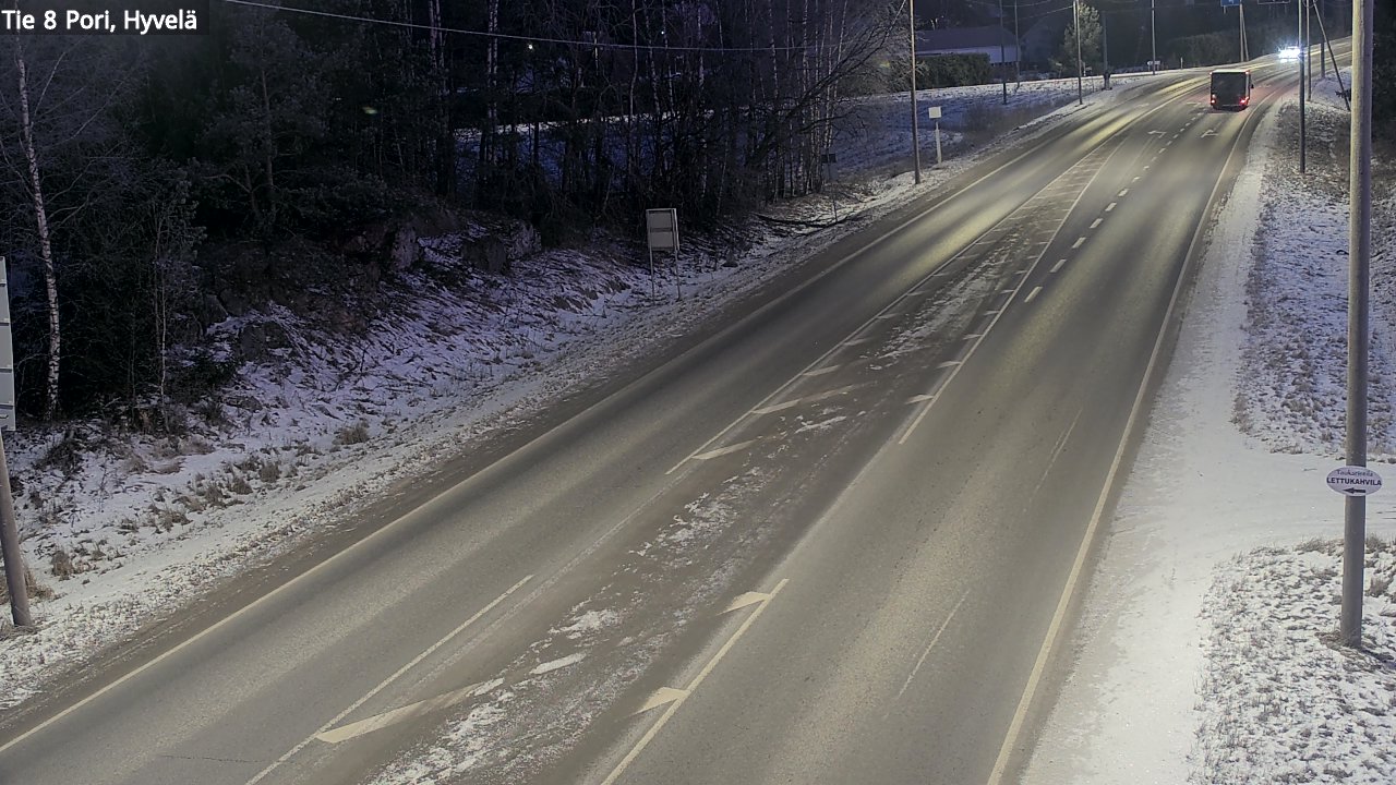 Kelikamerat Kuva Tie 8 Pori, Hyvelä, Pori, Satakunta