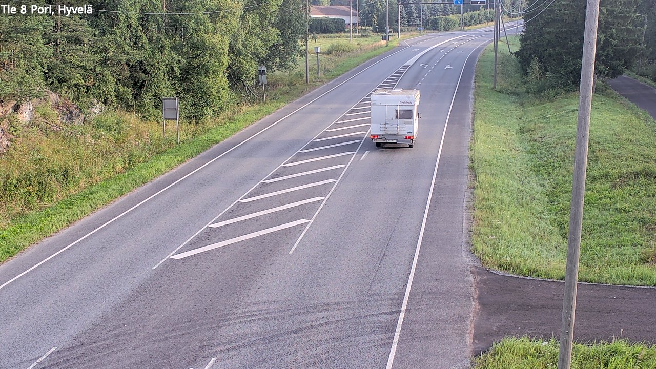Kelikamerat Kuva Tie 8 Pori, Hyvelä, Pori, Satakunta