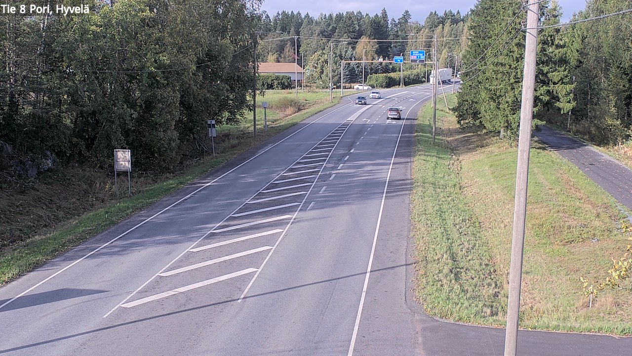 Kelikamerat Kuva Tie 8 Pori, Hyvelä, Pori, Satakunta