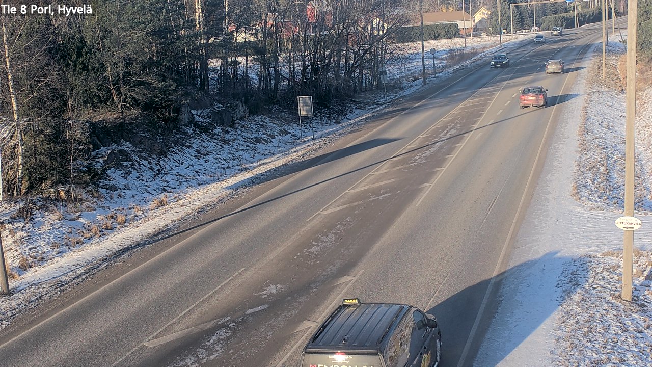 Weather Camera Image Väg 8 Björneborg, Hjulböle, Pori, Satakunta