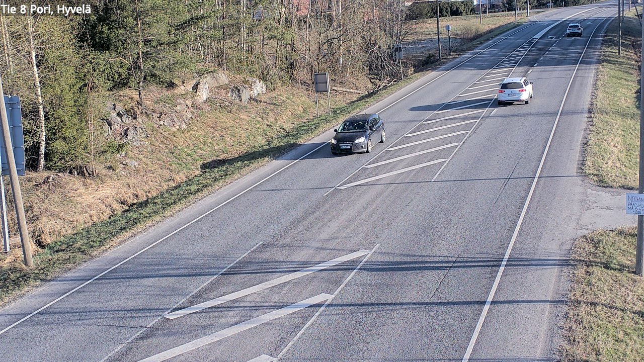 Weather Camera Image Väg 8 Björneborg, Hjulböle, Pori, Satakunta