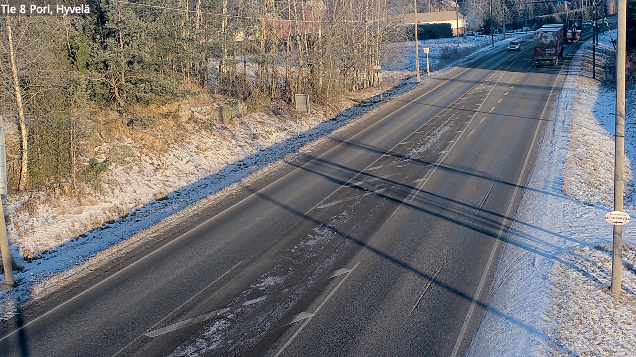 Kelikamerat Kuva Tie 8 Pori, Hyvelä, Pori, Satakunta