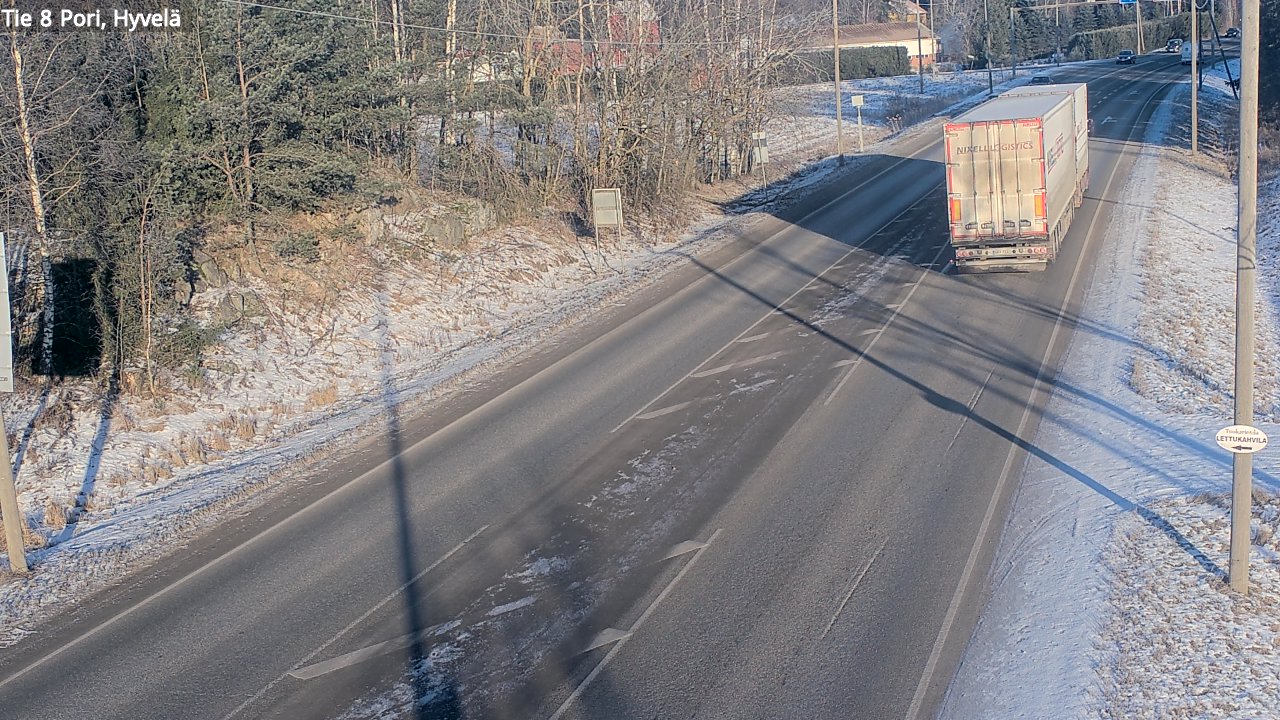 Weather Camera Image Road 8 Pori, Hyvelä, Pori, Satakunta