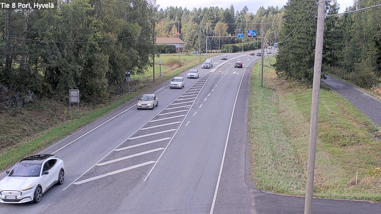 Kelikamerat Kuva Tie 8 Pori, Hyvelä, Pori, Satakunta